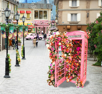 パリの街並みをたくさんの花でデコレーション 富士急ハイランド リサとガスパール タウンにて4 18より フラワーフェスタ 開催 Kawaii Latte カワイイラテ