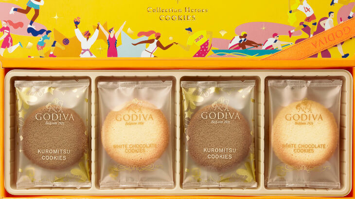 GODIVA“プロジェクト ピンクバン”始動！ヒーローたちをイメージした新商品『ゴディバ コレクション ヒーローズ 黒蜜クッキー アソートメント』を販売予定